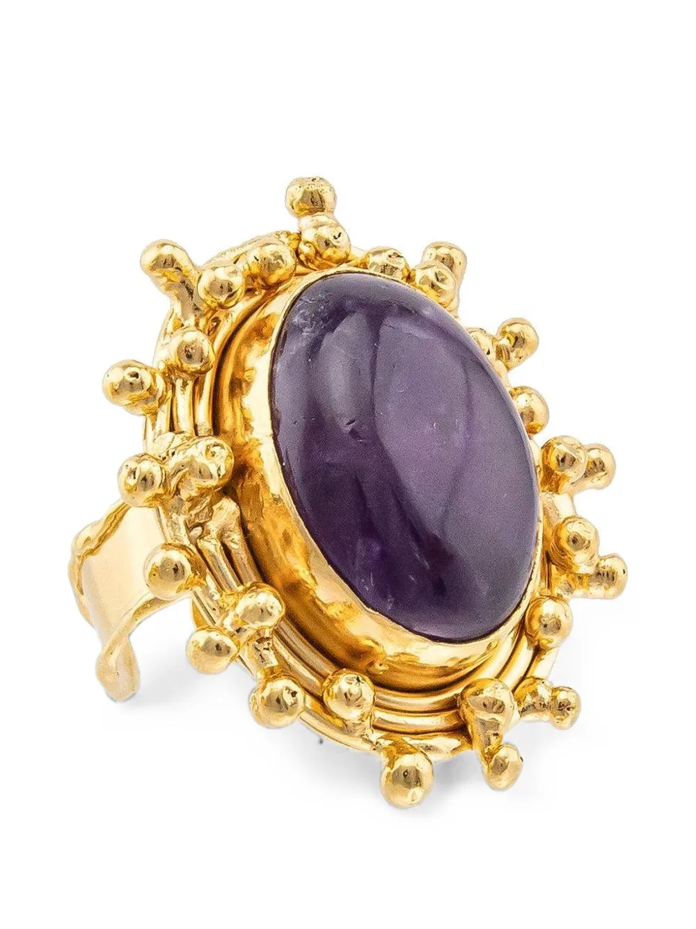 Amethyst Gold-Plated Ring