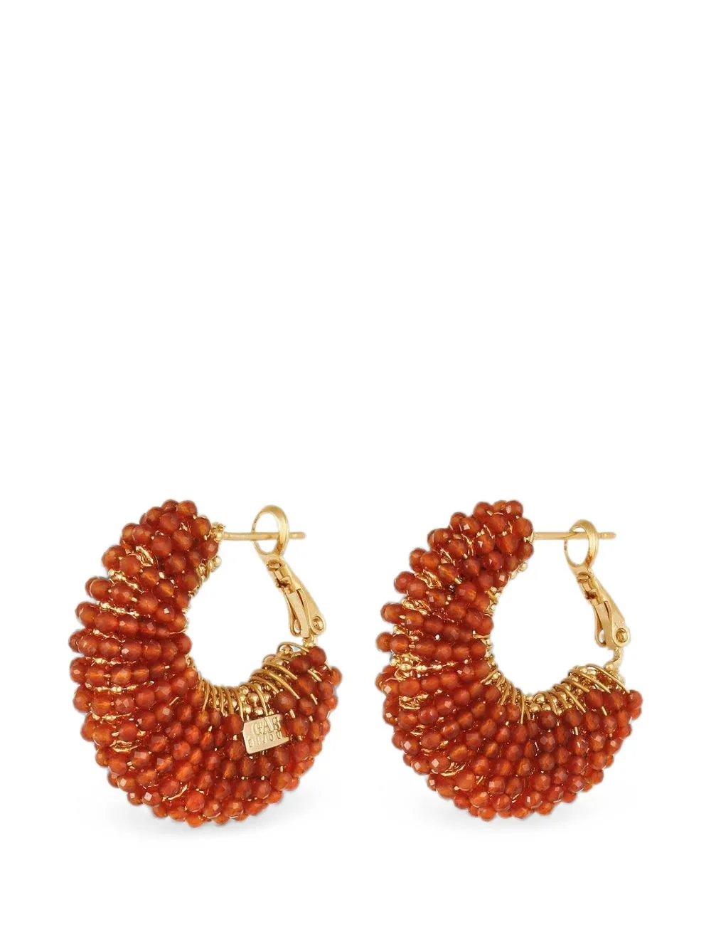 Izzia Beaded Hoop Earrings