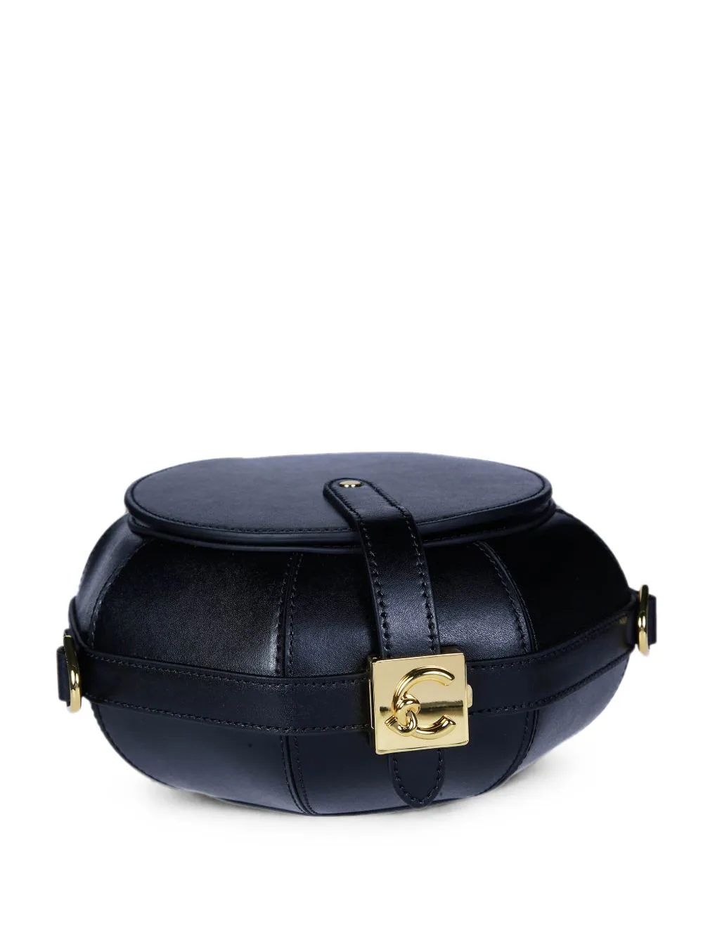 Sewing Box Leather Clutch Bag