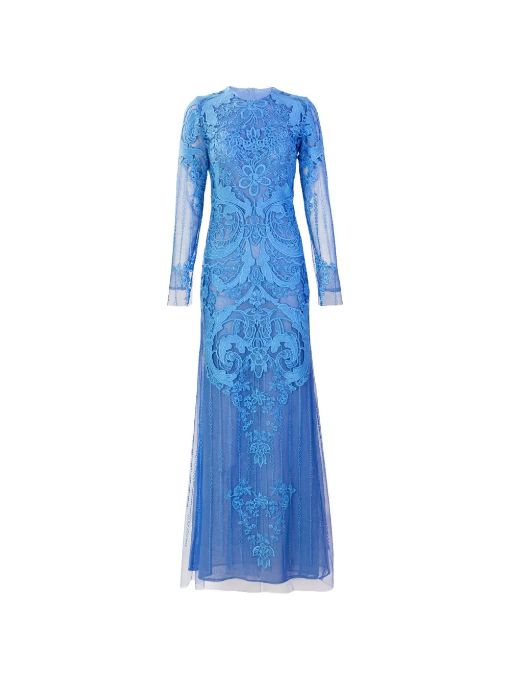 Lace Long-Sleeve Maxi Dress