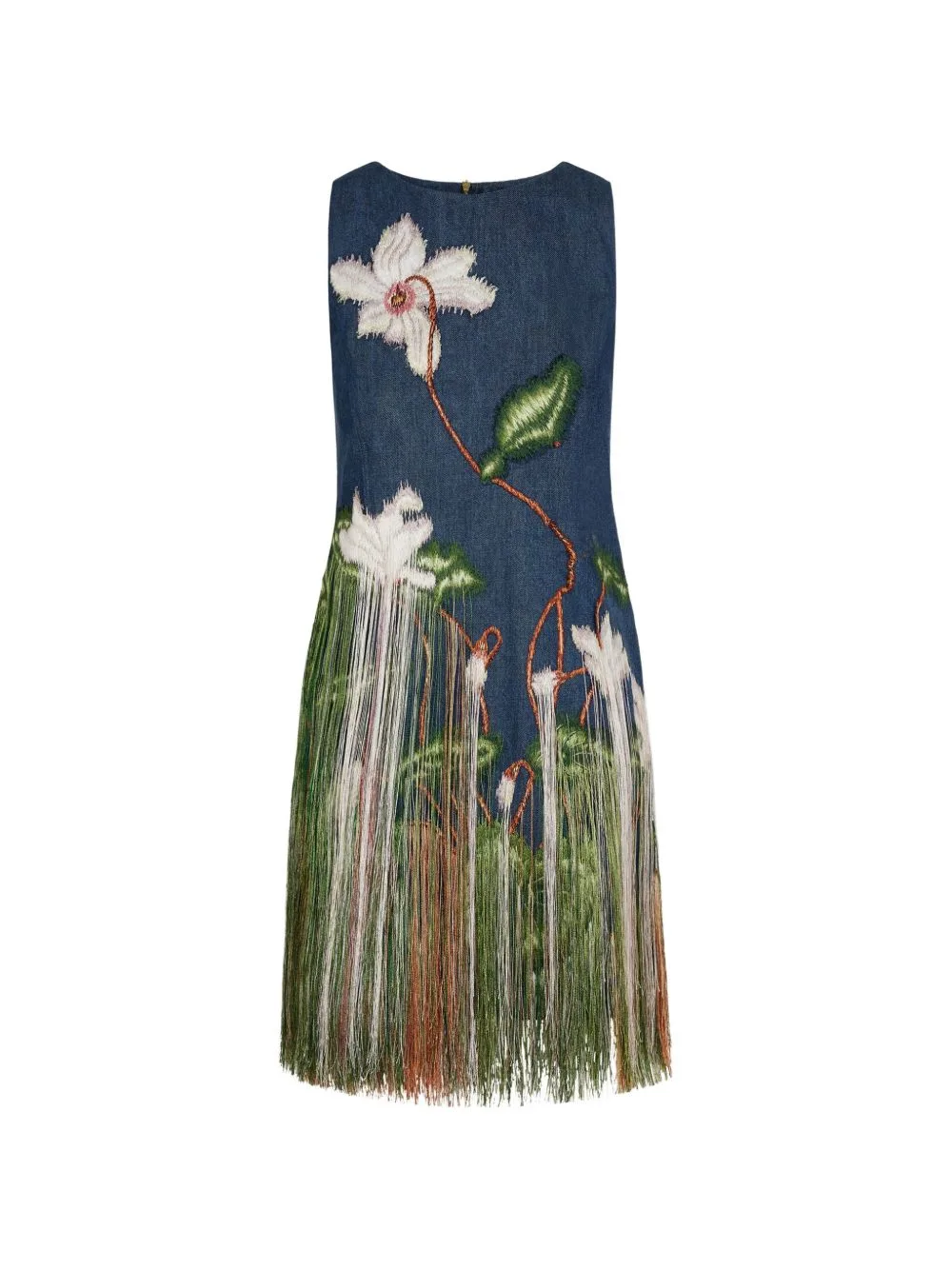 Fringe-Detail Mini Dress