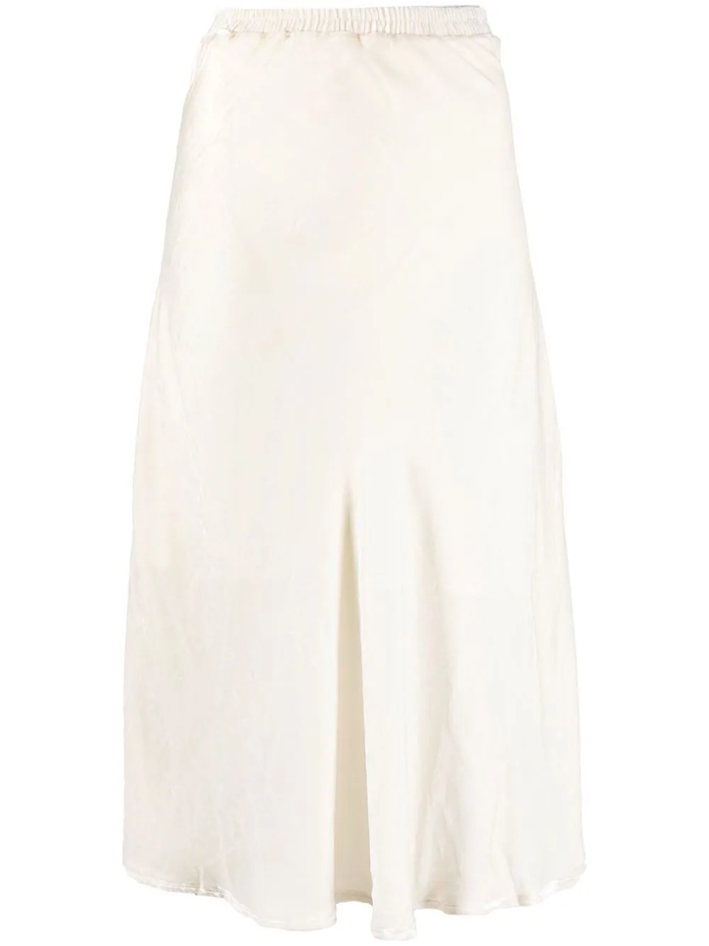 High-Waisted Silk-Blend Skirt