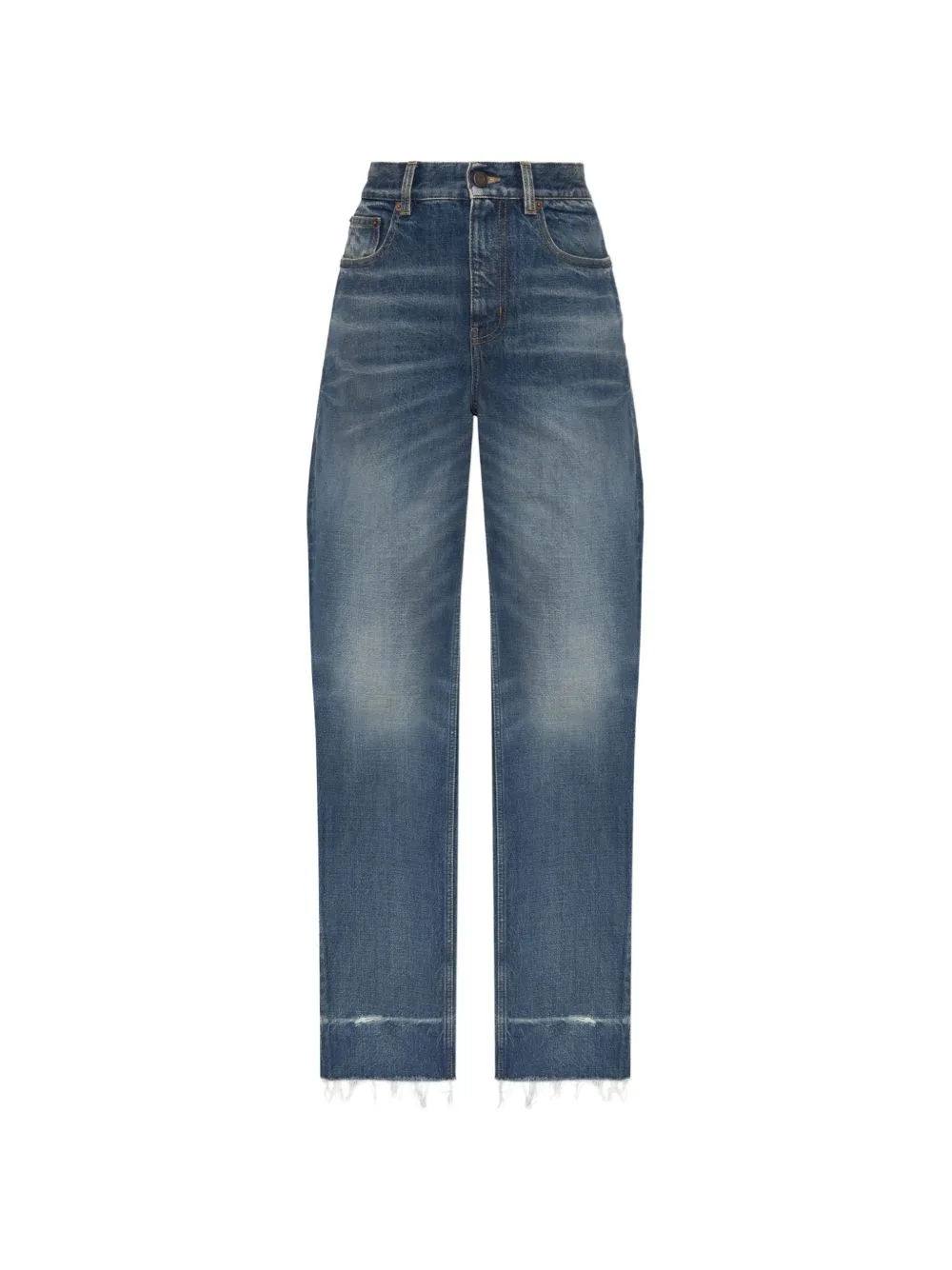 Frayed-Hem Jeans