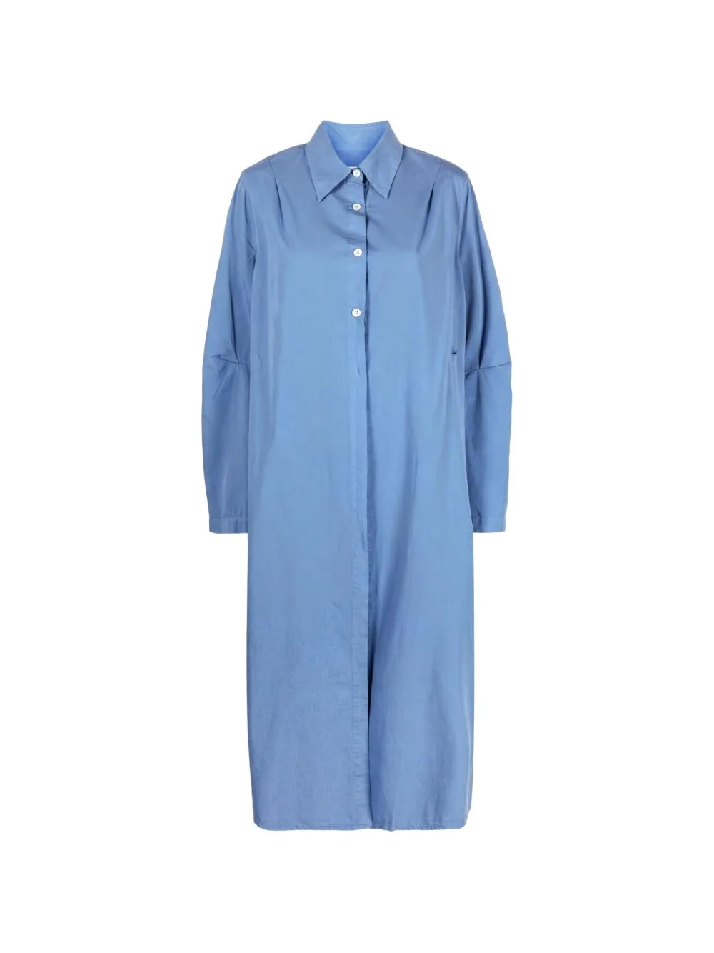 Machine Cotton Midi Shirt Dress
