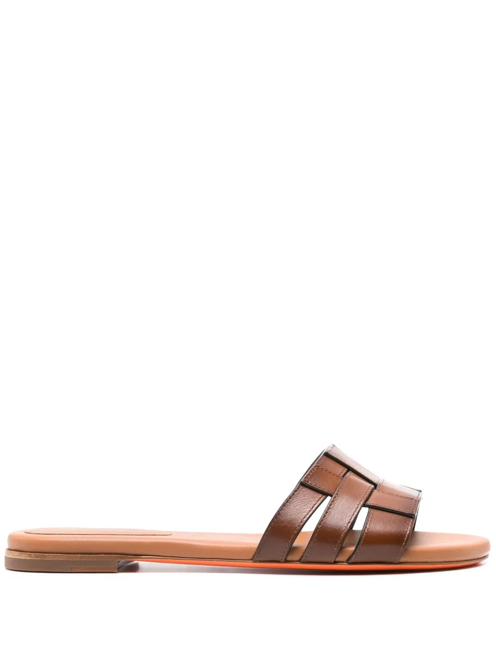 Open-Toe Flat Slides