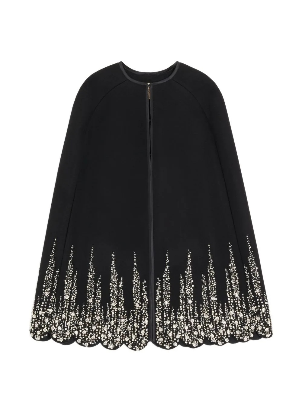Embroidered Compact Drap Cape