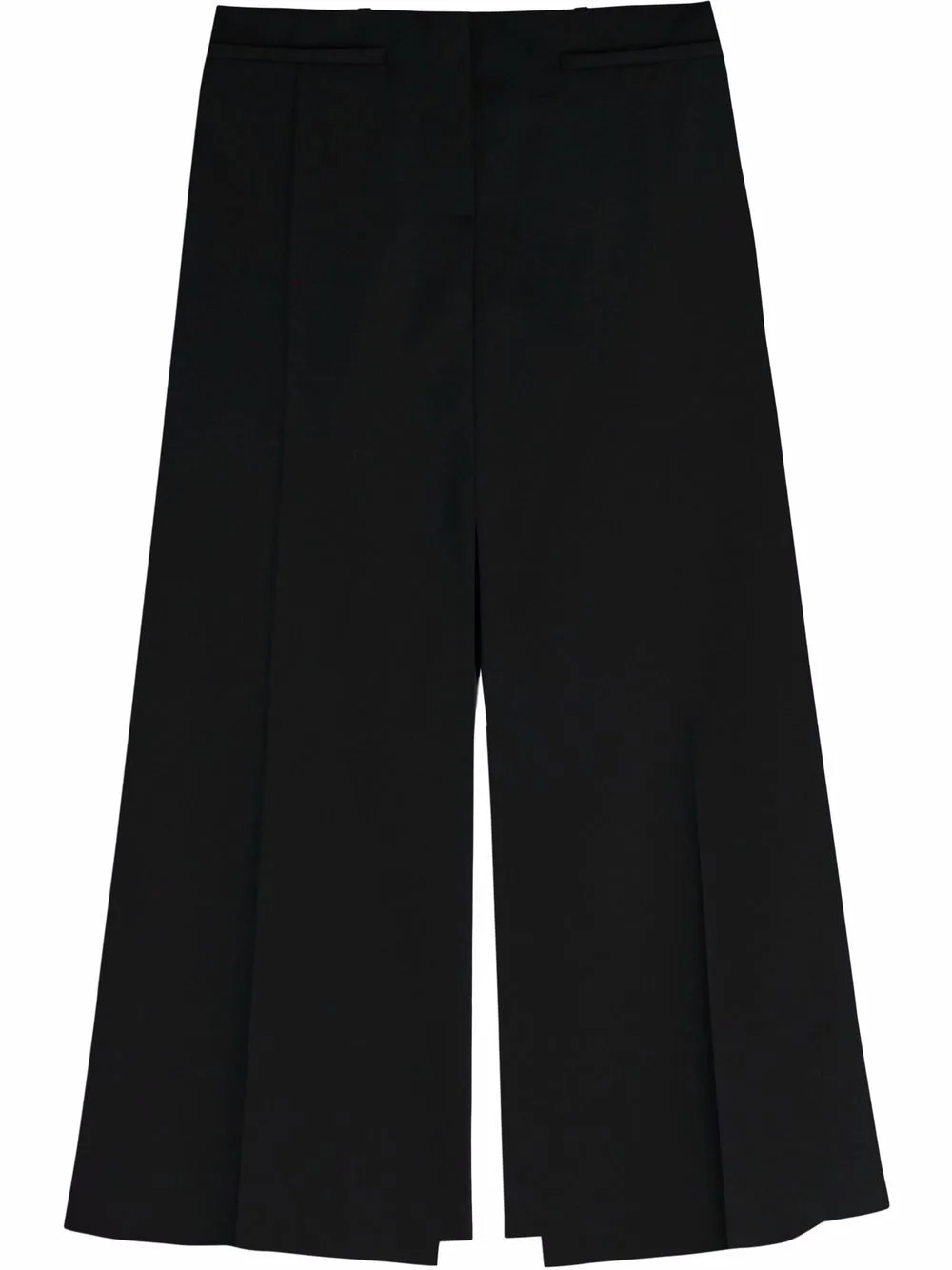 Tailored Wool Midi Skirt