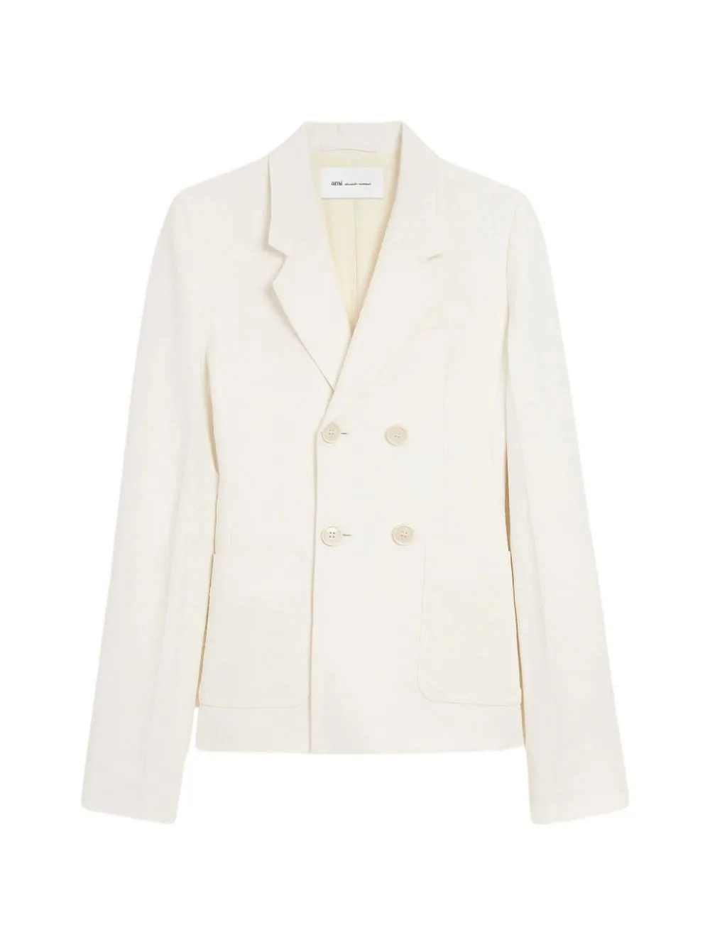 Double-Breasted Peak-Lapel Blazer