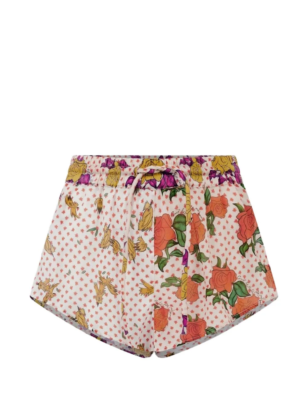 Floral-Print Cotton Shorts