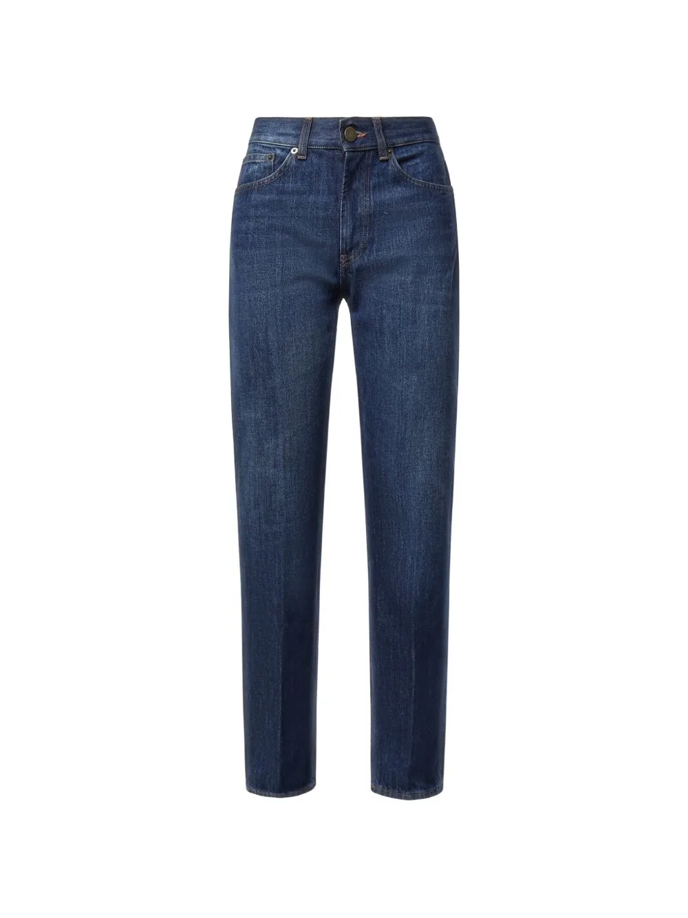 Logo-Patch Straight-Leg Jeans