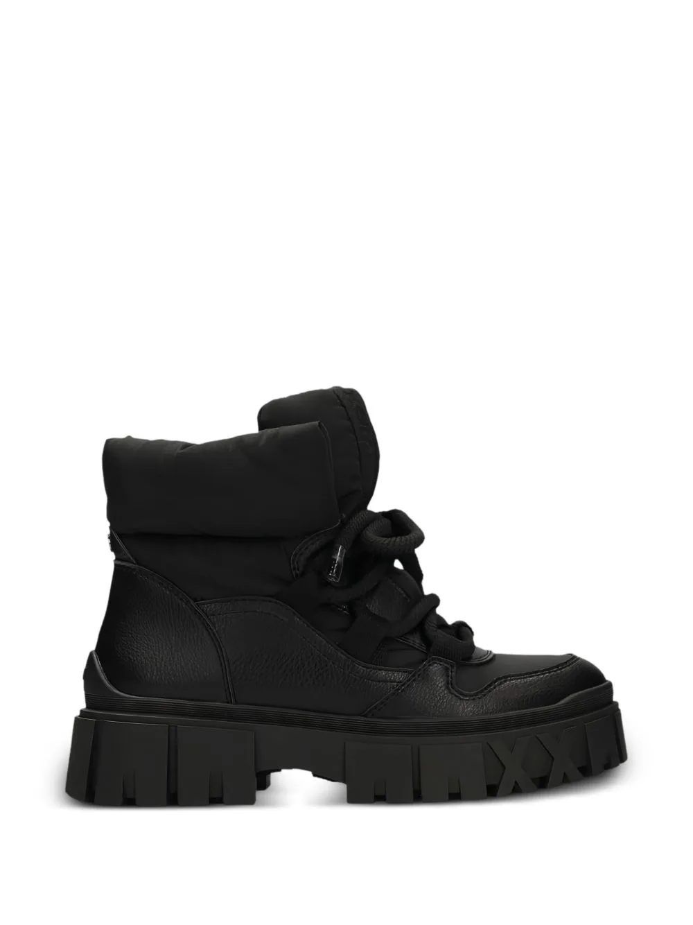 Quilted Lace-Up Boots