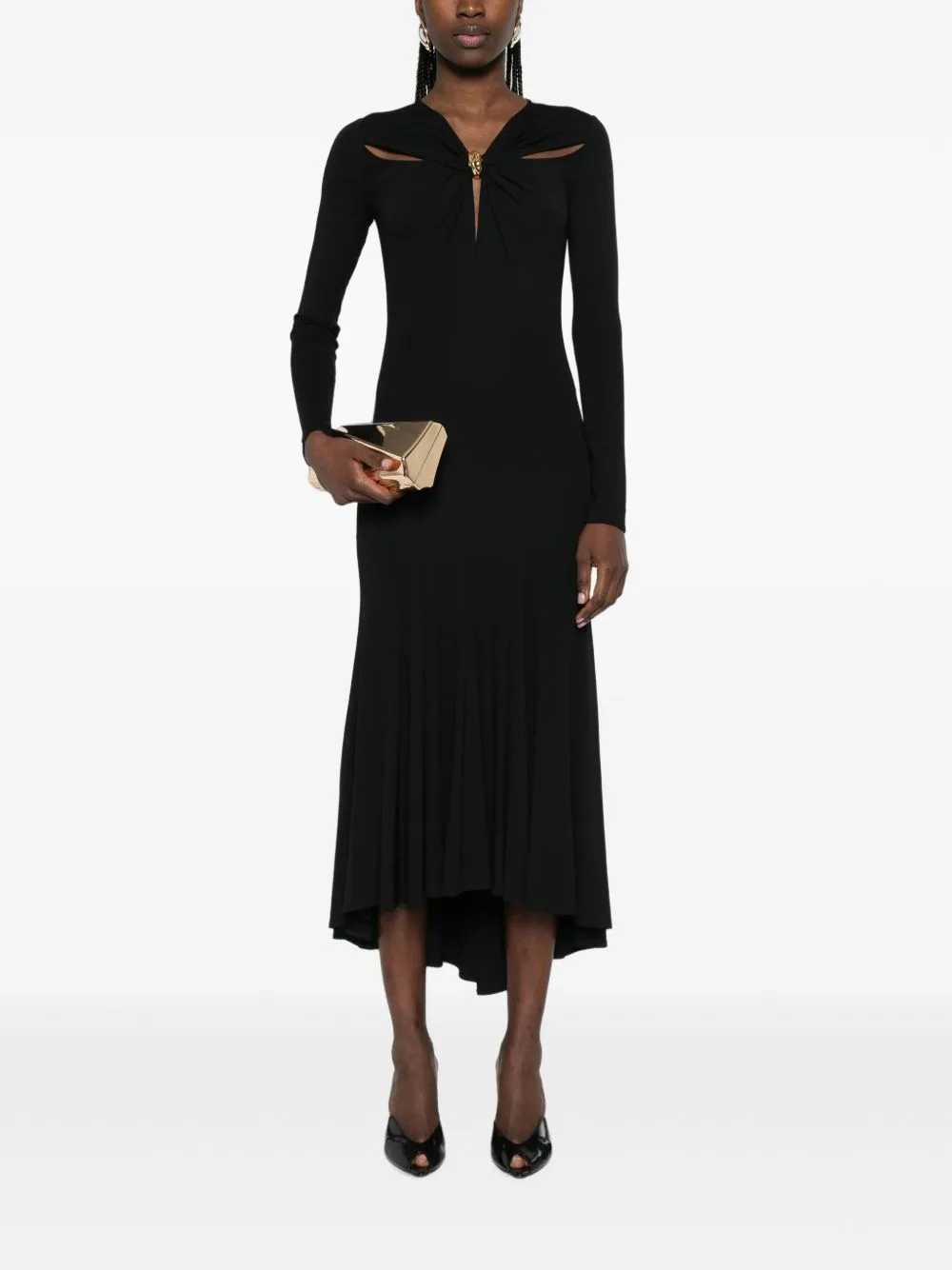 Cut-Out Midi Dress
