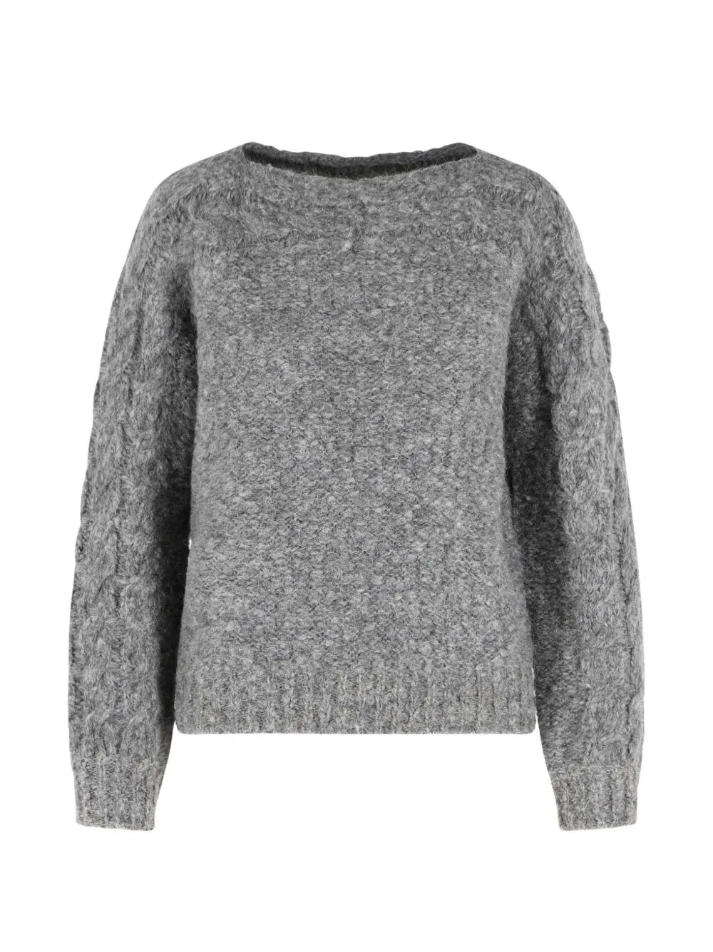 Braided-Trim Knitted Sweater