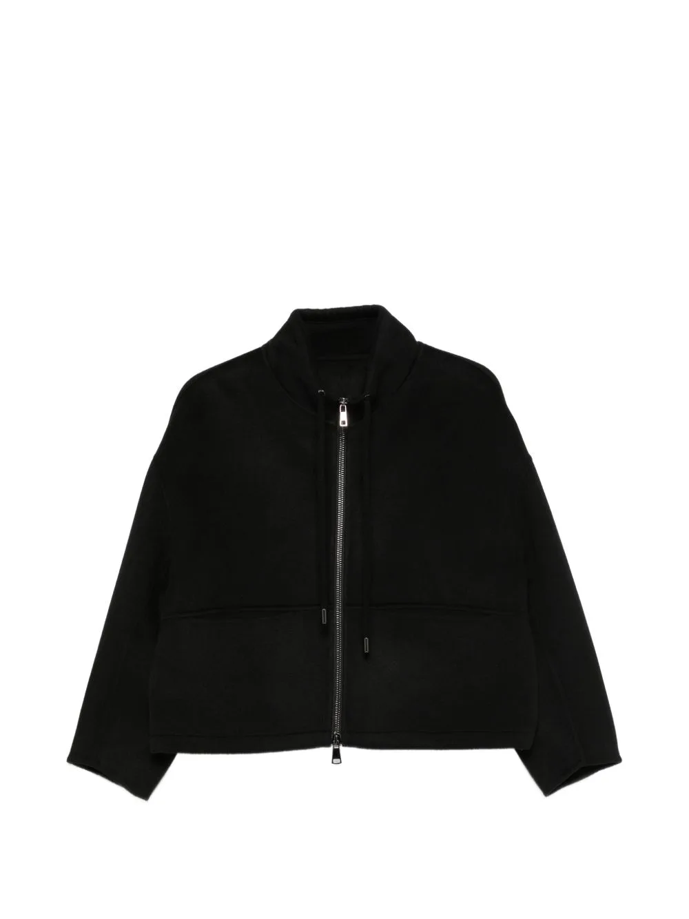 Drawstring High-Neck Jacket