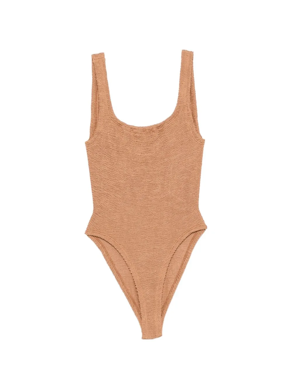 Square-Neck Crinkle-Effect Swimsuit