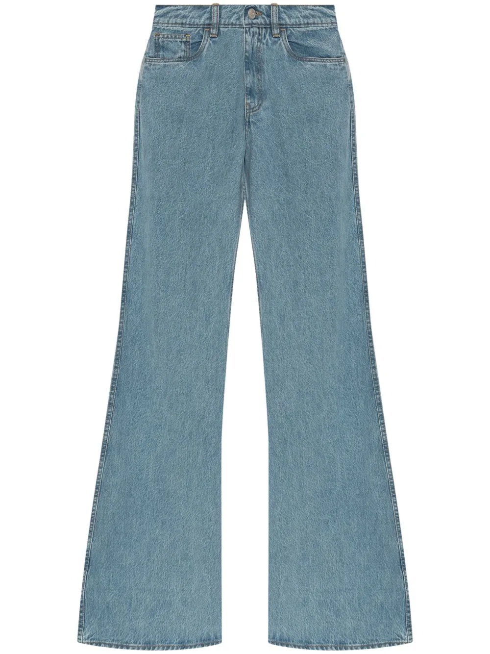 Wide-Leg Mid-Rise Jeans