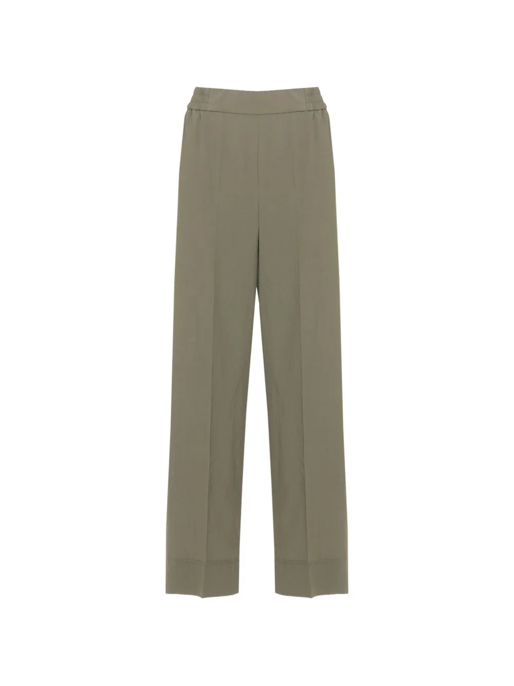 Emmangolo Elasticated-Waist Wide-Leg Trousers