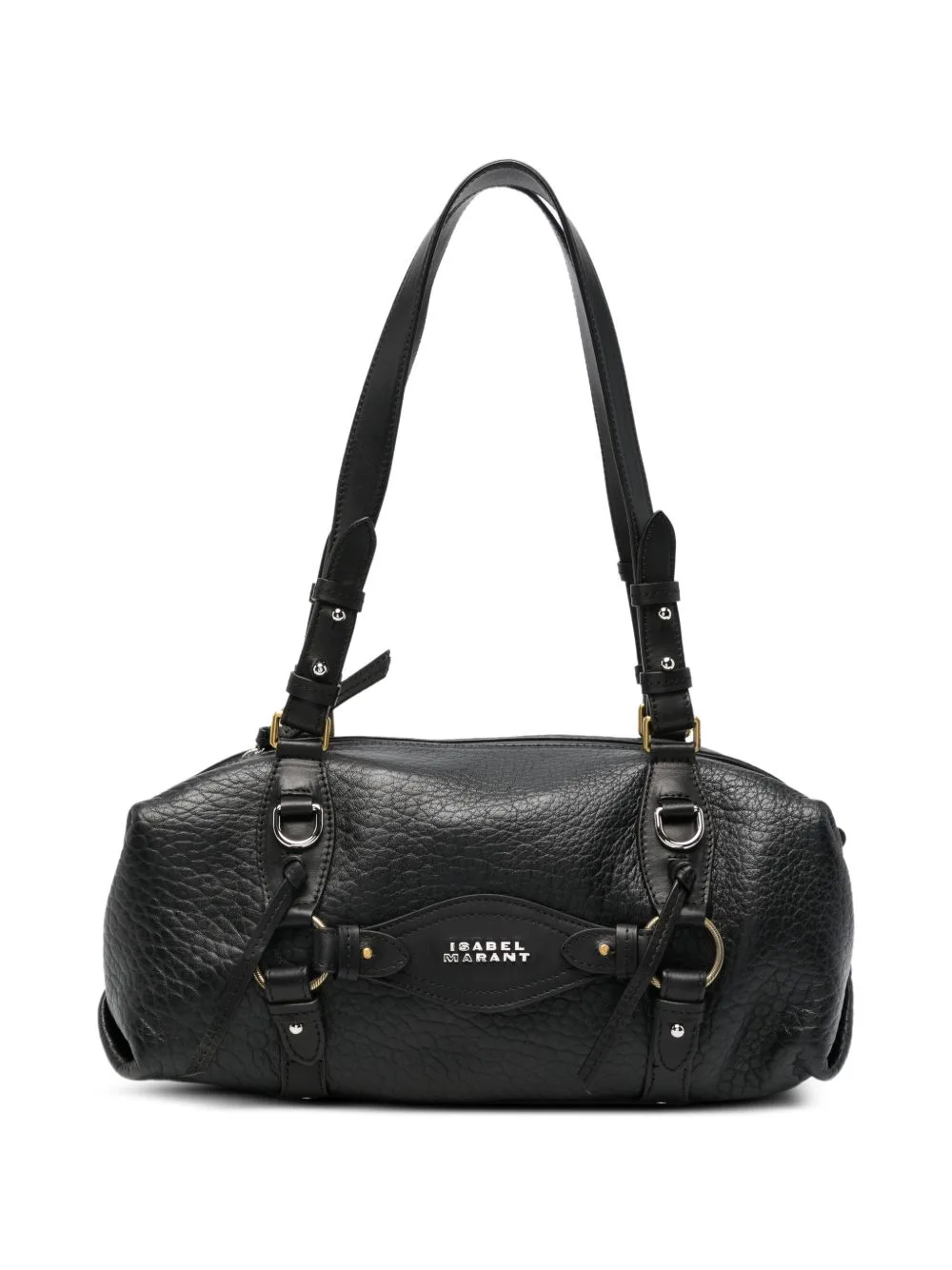 Mini Tilpa Buckle-Detail Pebbled Shoulder Bag