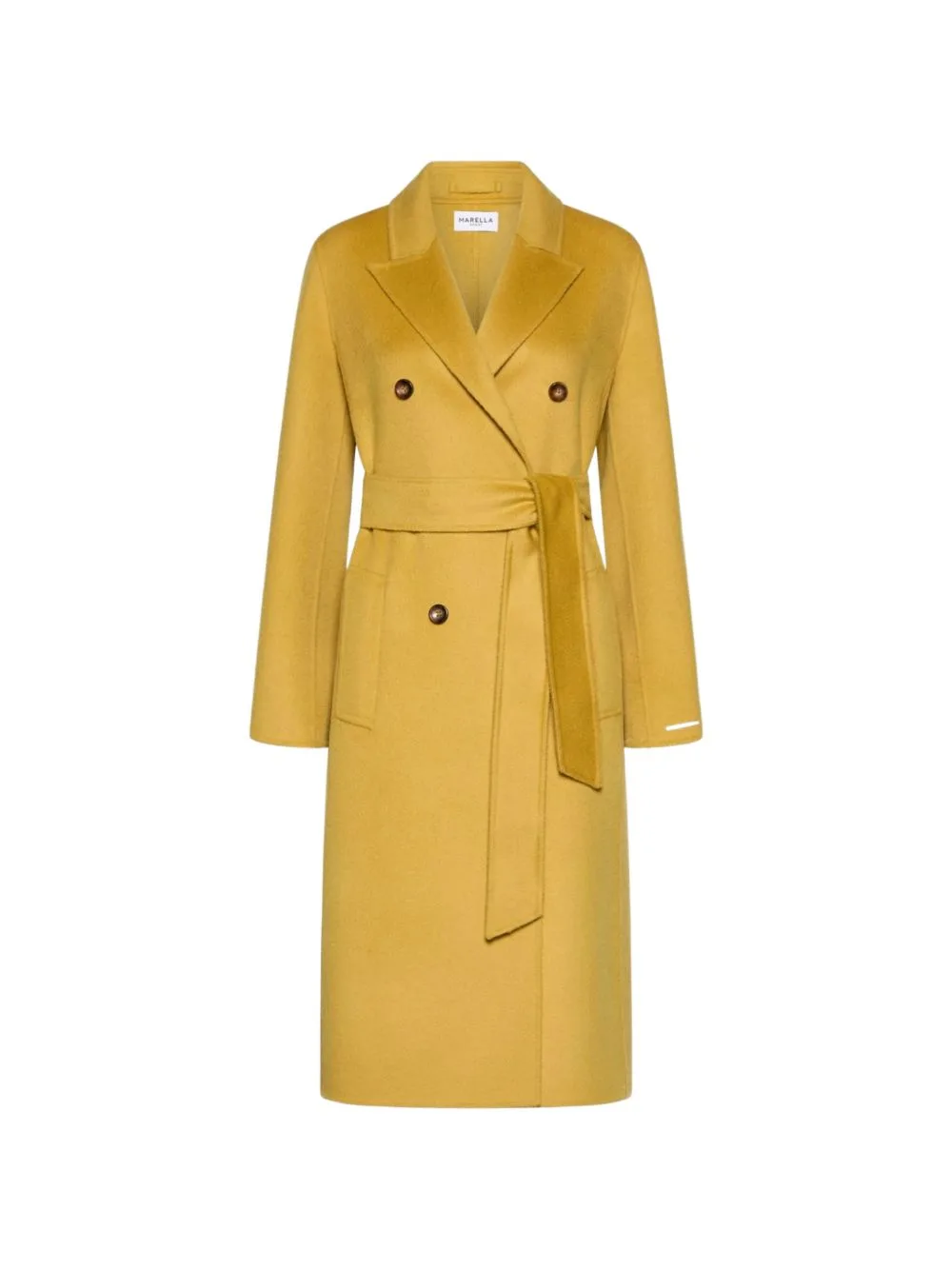 Double-Breasted Belted Coat