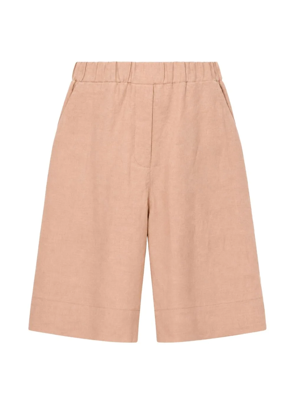 Elasticated-Waistband Shorts