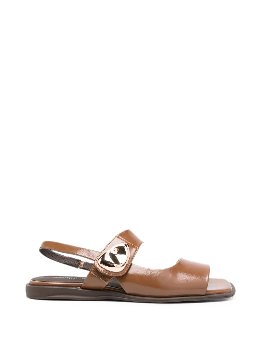 Gold-Tone Hardware Slingback Sandals