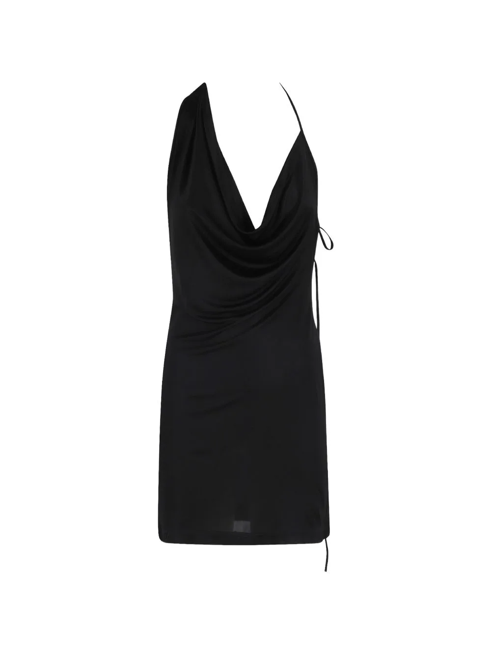 RAVI Draped Cowl-Neck Mini Dress