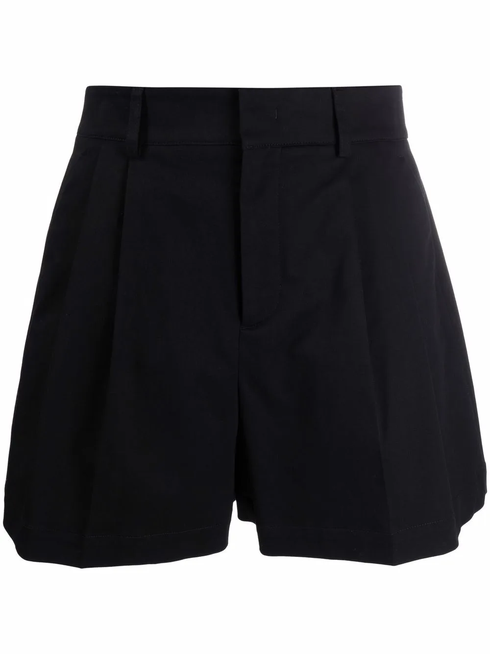 Flared High-Waisted Shorts