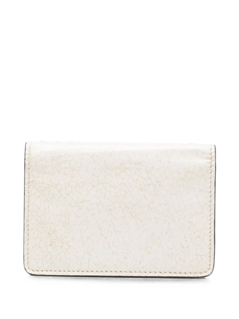 Crinkled-Effect Logo-Print Wallet