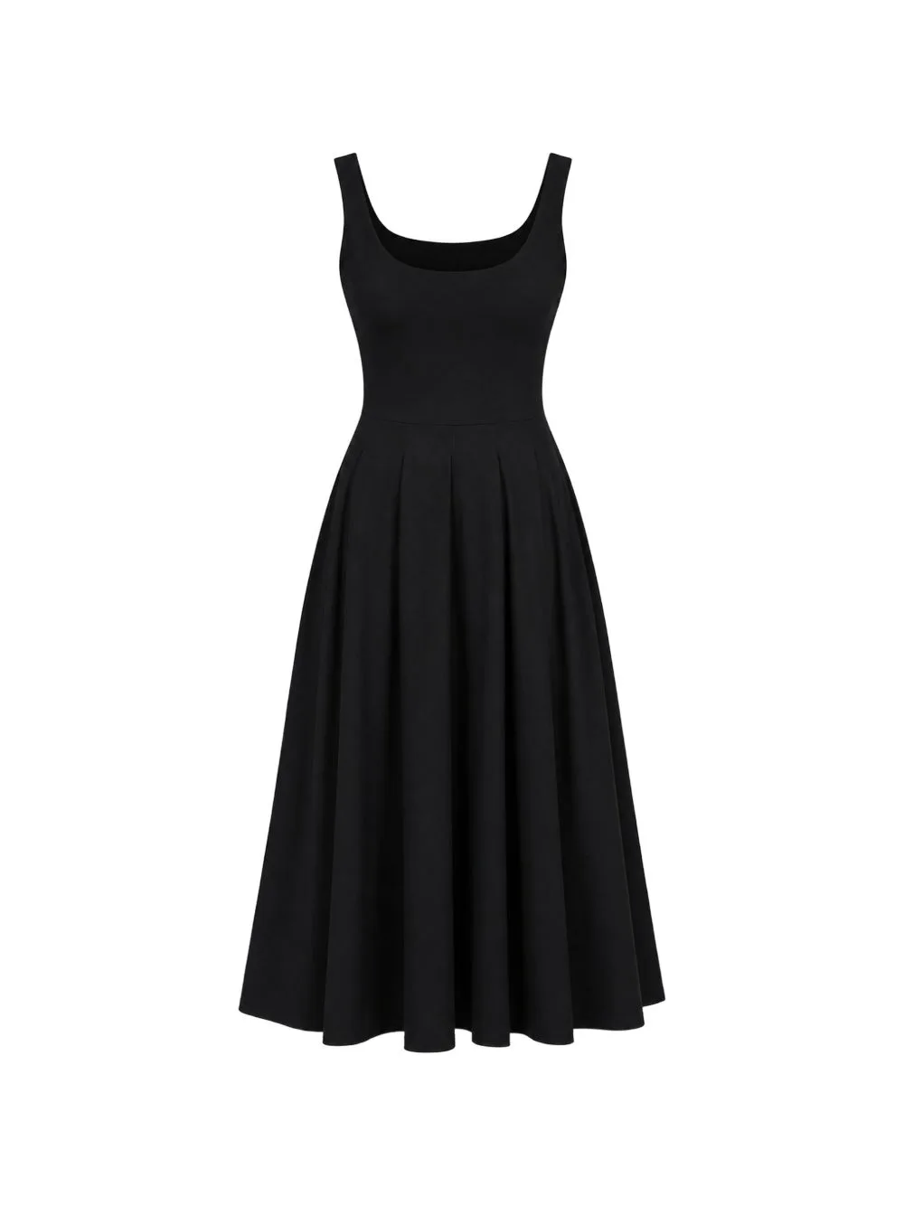 Rou Sleeveless Pleated Midi Dress