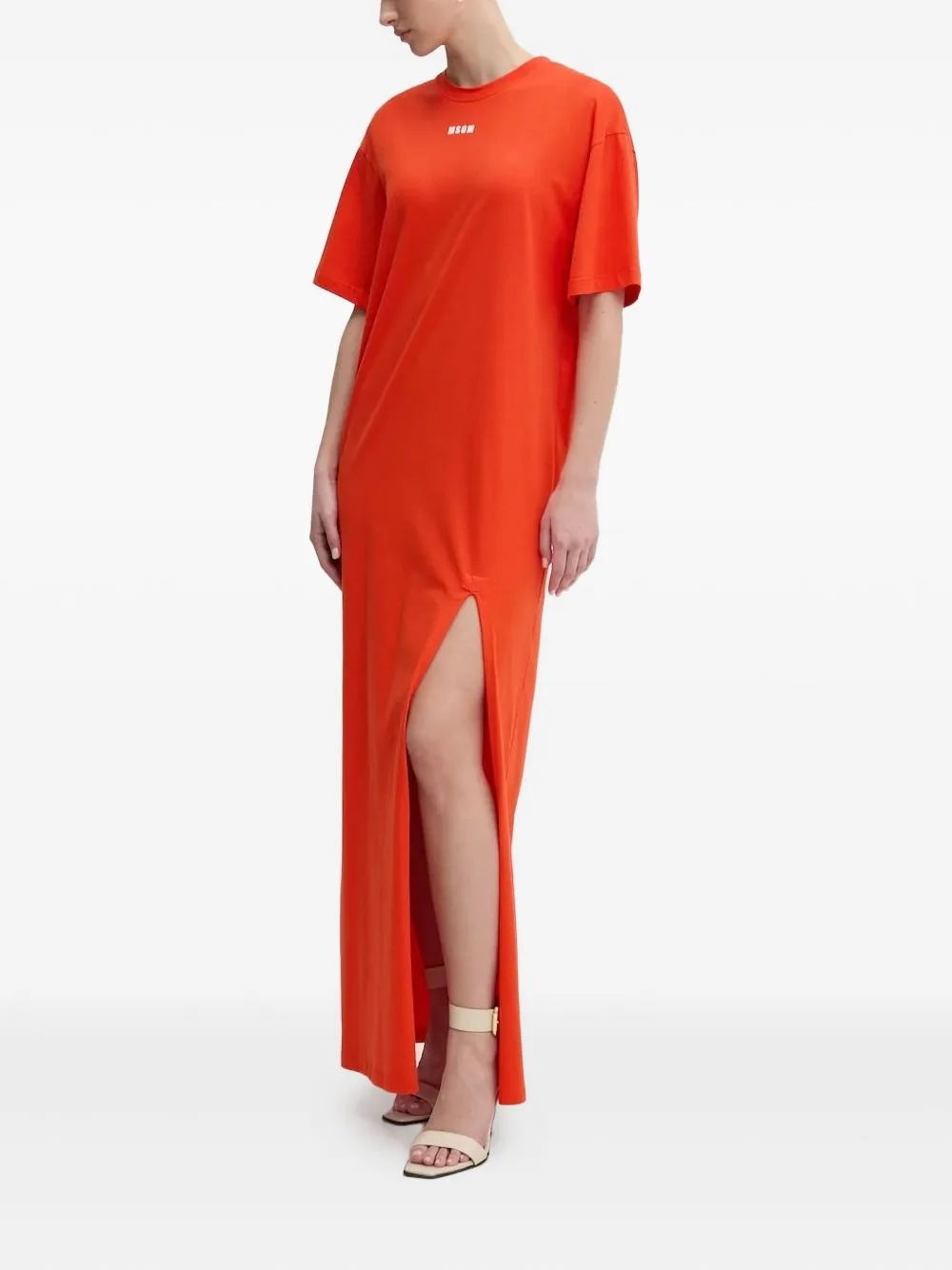 Logo-Print Maxi Dress
