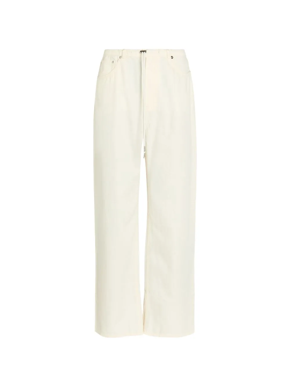 Normandie Drawstring Straight-Leg Jeans
