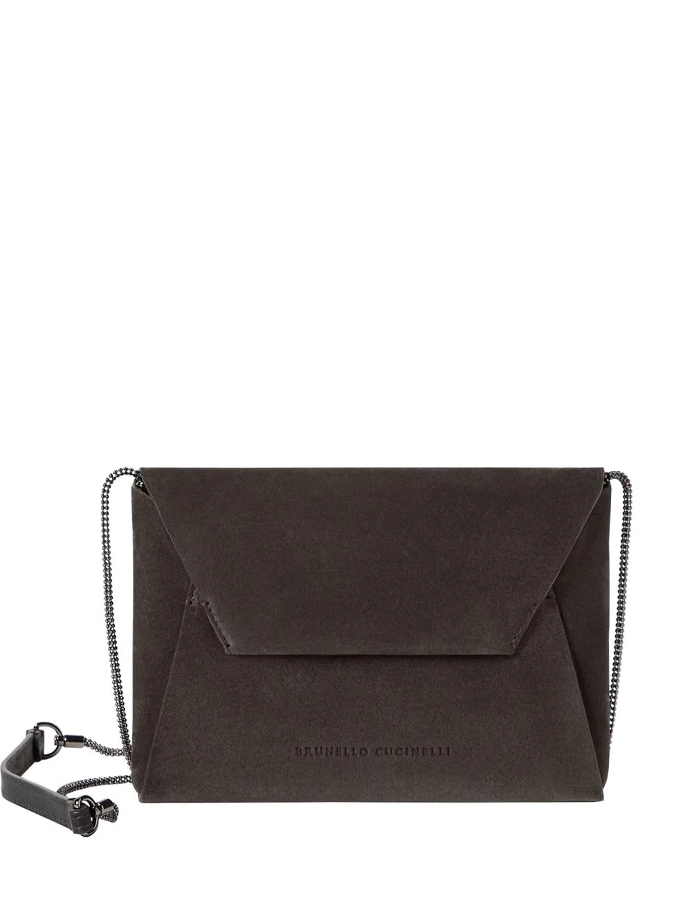 Duo Pochette in Suede with Precious Chain