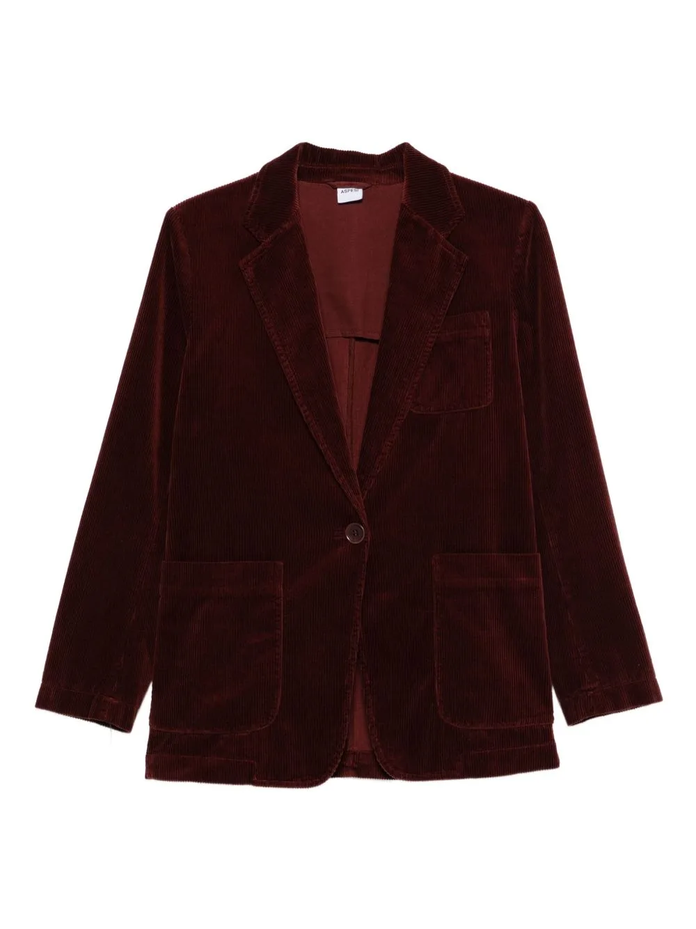 Corduroy Single-Breasted Blazer