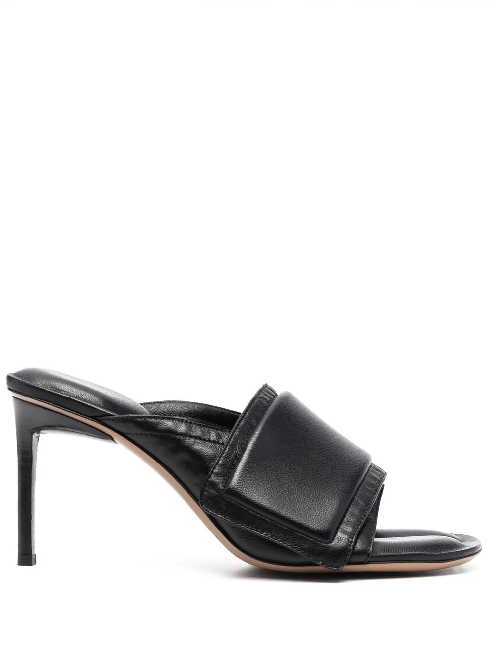 Les Mules Aqua Leather Sandals