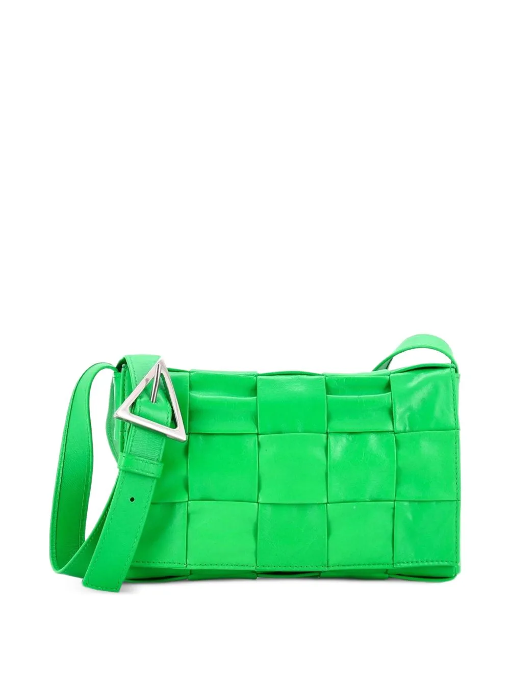 Cassette Maxi Intrecciato Leather Crossbody Bag