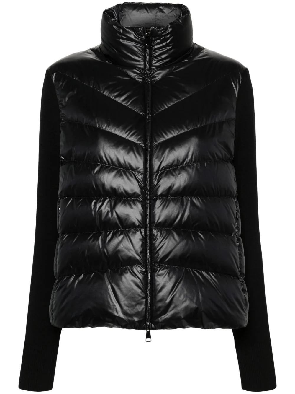 Logo-Patch Quilted Jacket