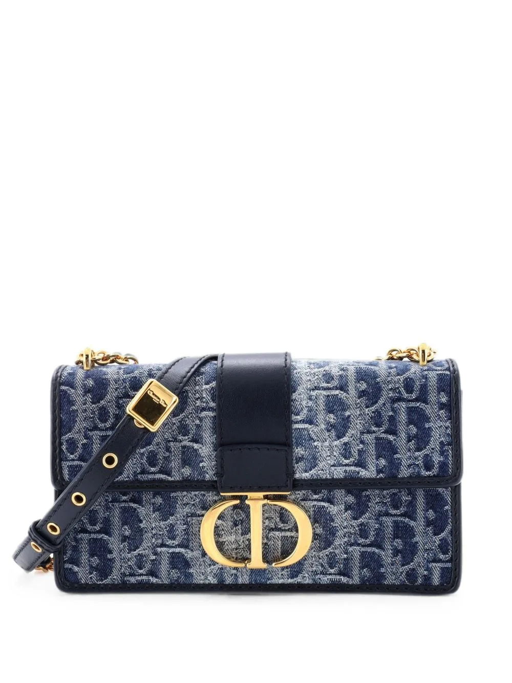 30 Montaigne Chain Flap Bag Oblique Canvas Shoulder Bag