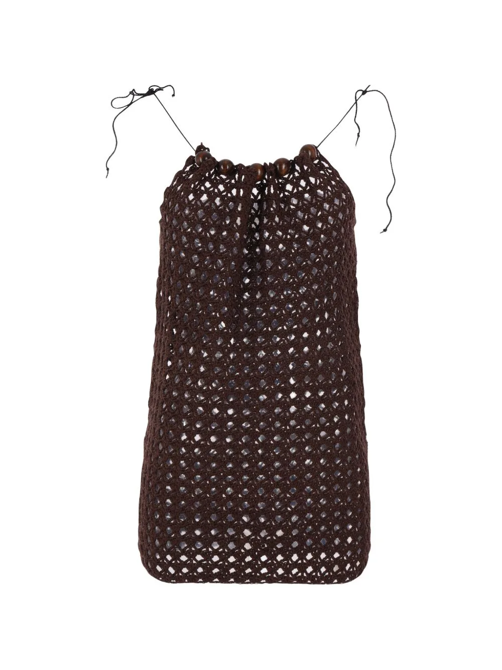 Bead-Embellished Crochet Top