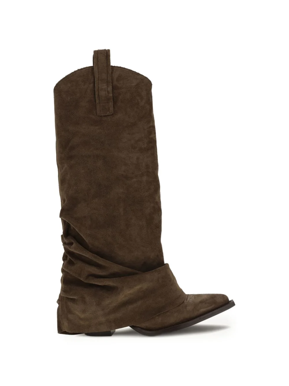 Sleeve-Detail Cowboy Boots