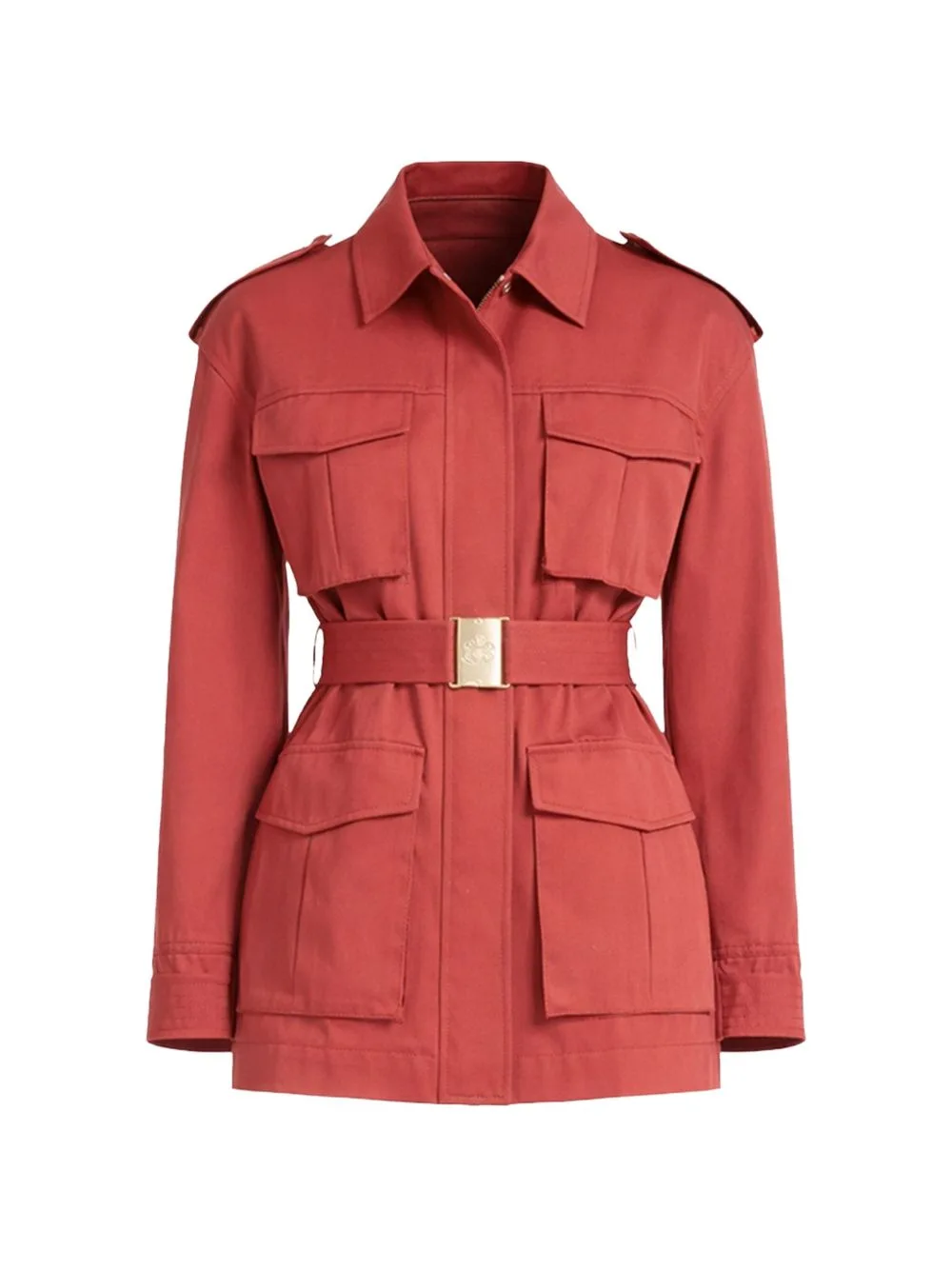 Belted Gabardine Jacket
