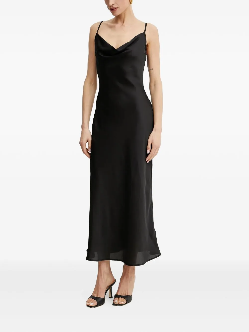 Cowl-Neck Slip Dress