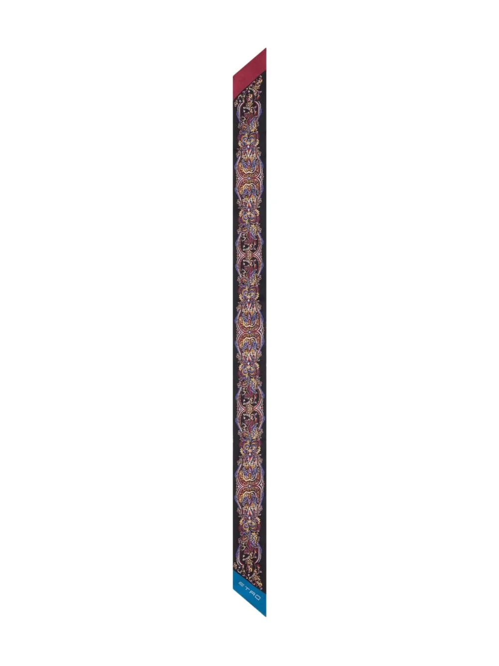 Silk Paisleyina with Placed Paisley Foliage Print