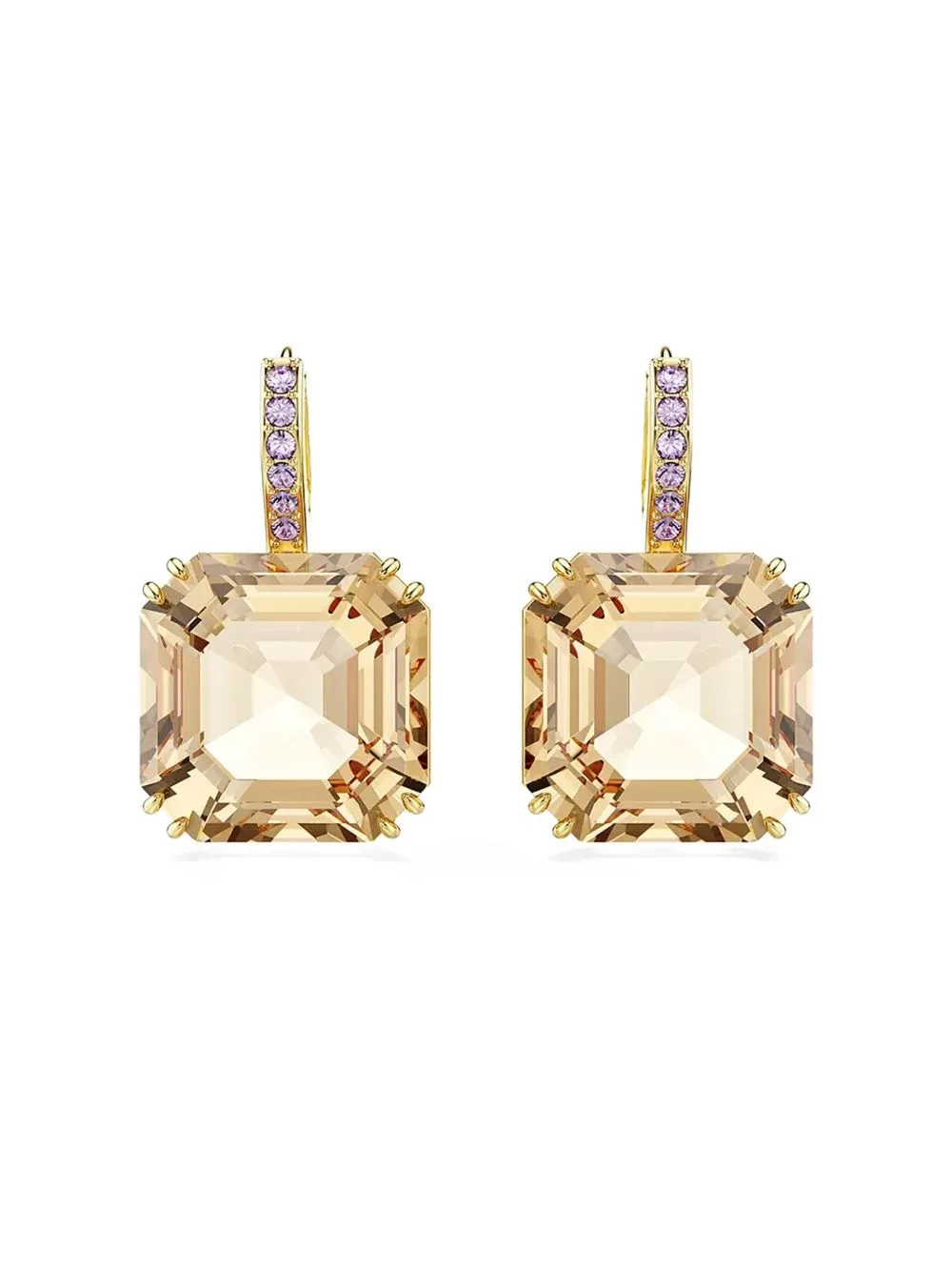 Millenia Gold-Tone Crystal Earrings