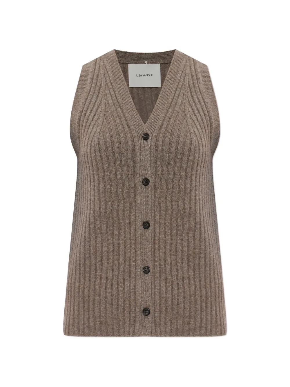 Buttoned V-Neck Vest