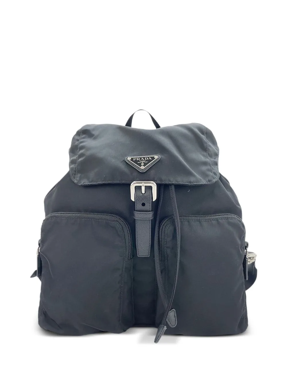 2010s Buckled Drawstring Backpack
