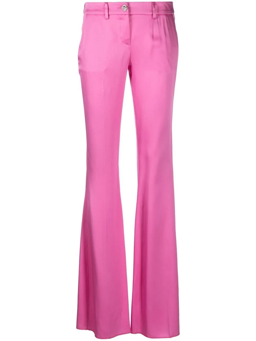 Flared Satin Trousers