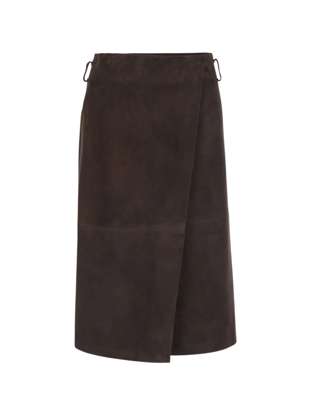 Wrap-Style Belt-Loop Skirt