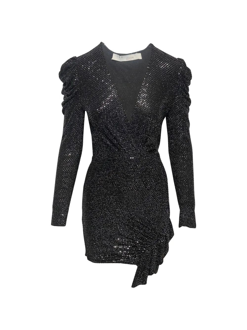 Sequinned Ruched Dress