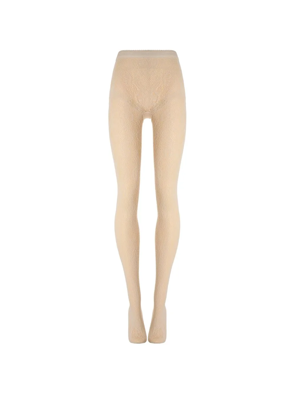 Floral Lace-Mesh Tights