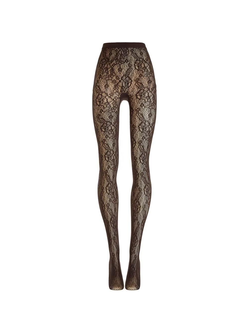 Floral Lace-Mesh Tights
